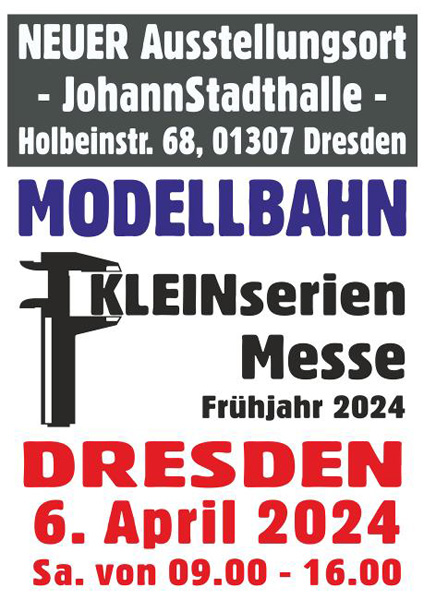 Flyer Kleinserienmesse April 2024 Dresden Weißig