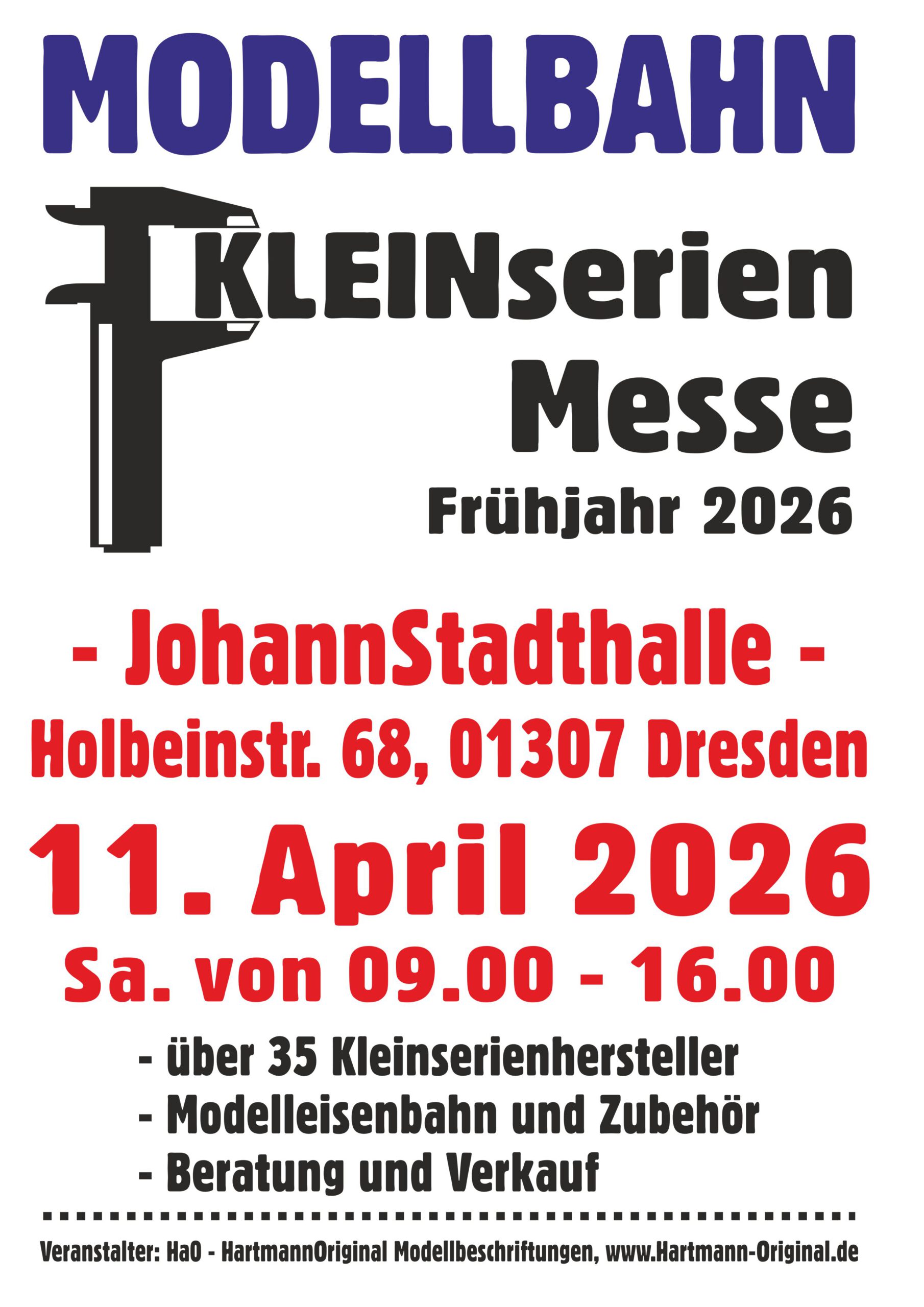 Flyer Kleinserienmesse Dresden 11.04.2026